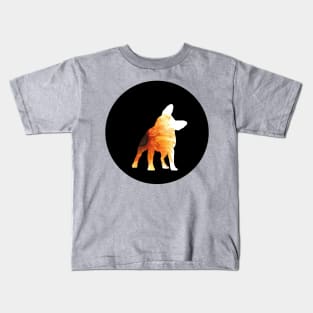 French Bulldog - Sunflower Silhouette Kids T-Shirt